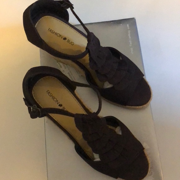 Ladies Emma Wedge Sandals - Picture 8 of 10